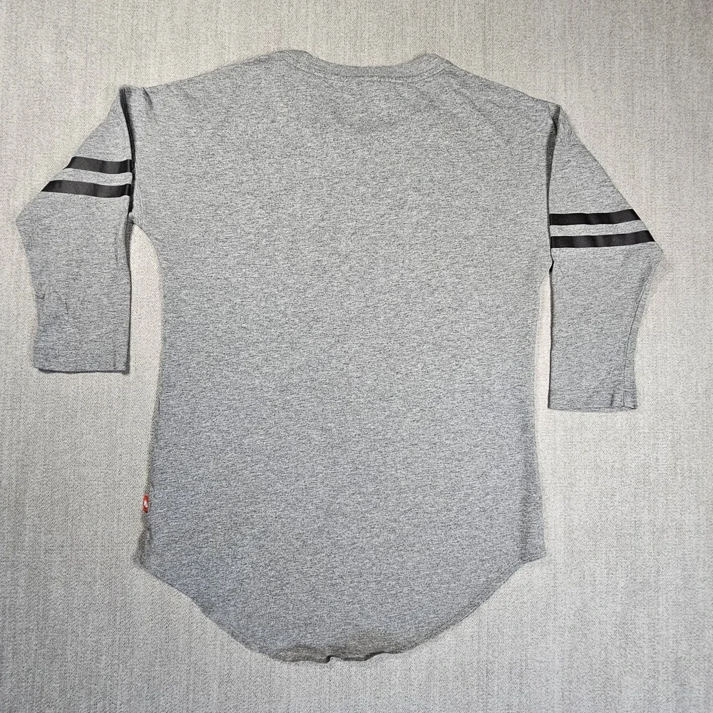 Nike Men's Just Do It 95 Geay‎ Cotton Blend Shirt 3/4 Sleeve Sz Small S